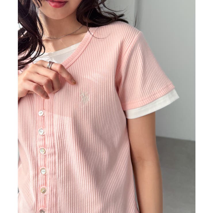 ＜U.S.POLO ASSN.＞バイカラーレイヤード風カットソーTシャツ | RANAN | 詳細画像20 