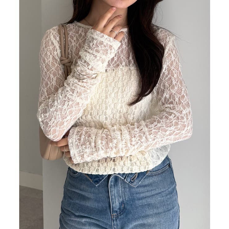 パッチワークレースTシャツ | RANAN | 詳細画像19 