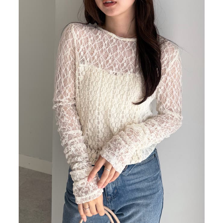 パッチワークレースTシャツ | RANAN | 詳細画像21 