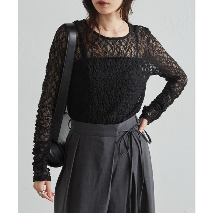 パッチワークレースTシャツ | RANAN | 詳細画像6 