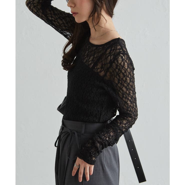 パッチワークレースTシャツ | RANAN | 詳細画像8 