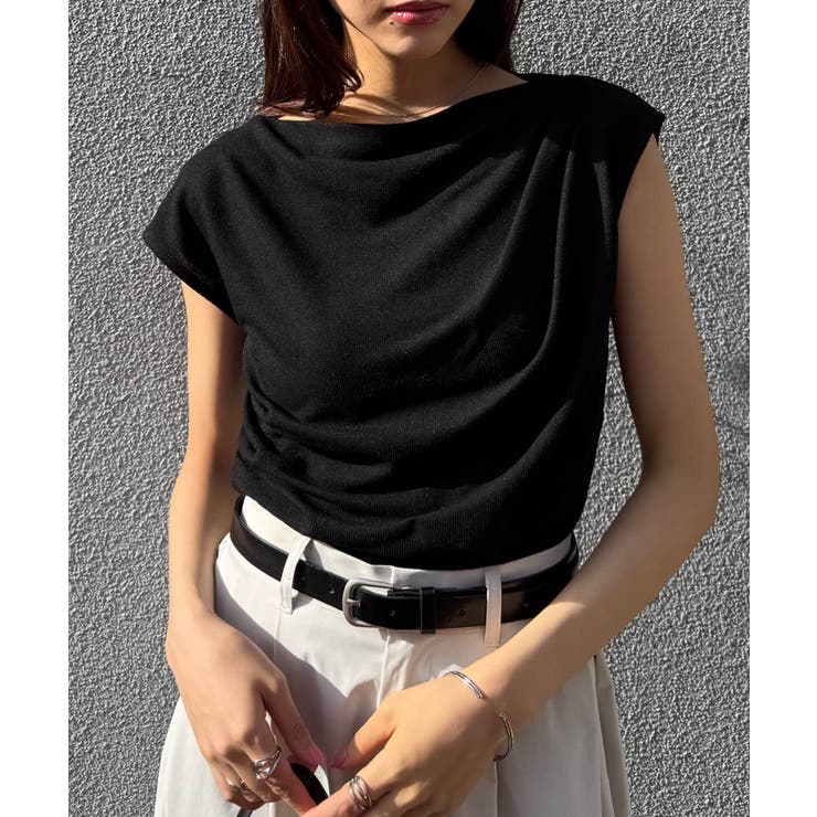 タックドレープフレンチスリーブTシャツ | RANAN | 詳細画像15 