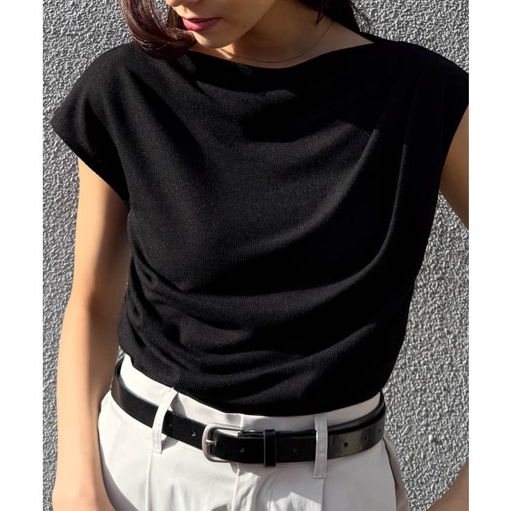 タックドレープフレンチスリーブTシャツ | RANAN | 詳細画像17 