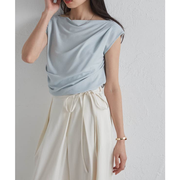 タックドレープフレンチスリーブTシャツ | RANAN | 詳細画像22 