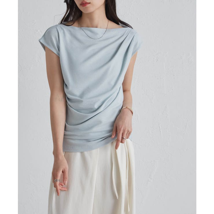 タックドレープフレンチスリーブTシャツ | RANAN | 詳細画像25 