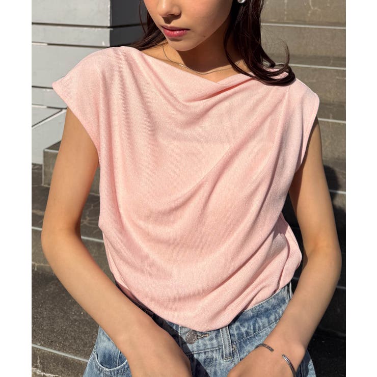 タックドレープフレンチスリーブTシャツ | RANAN | 詳細画像30 