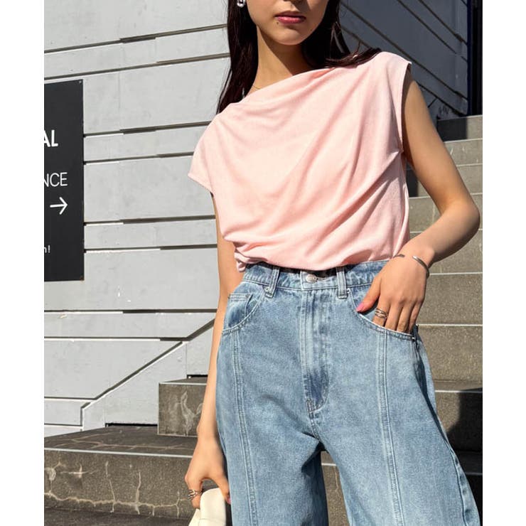 タックドレープフレンチスリーブTシャツ | RANAN | 詳細画像33 