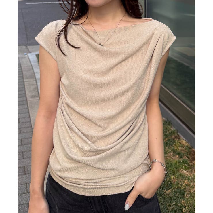 タックドレープフレンチスリーブTシャツ | RANAN | 詳細画像40 