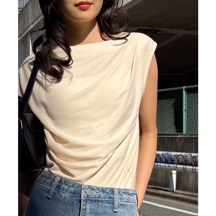 タックドレープフレンチスリーブTシャツ | RANAN | 詳細画像5 