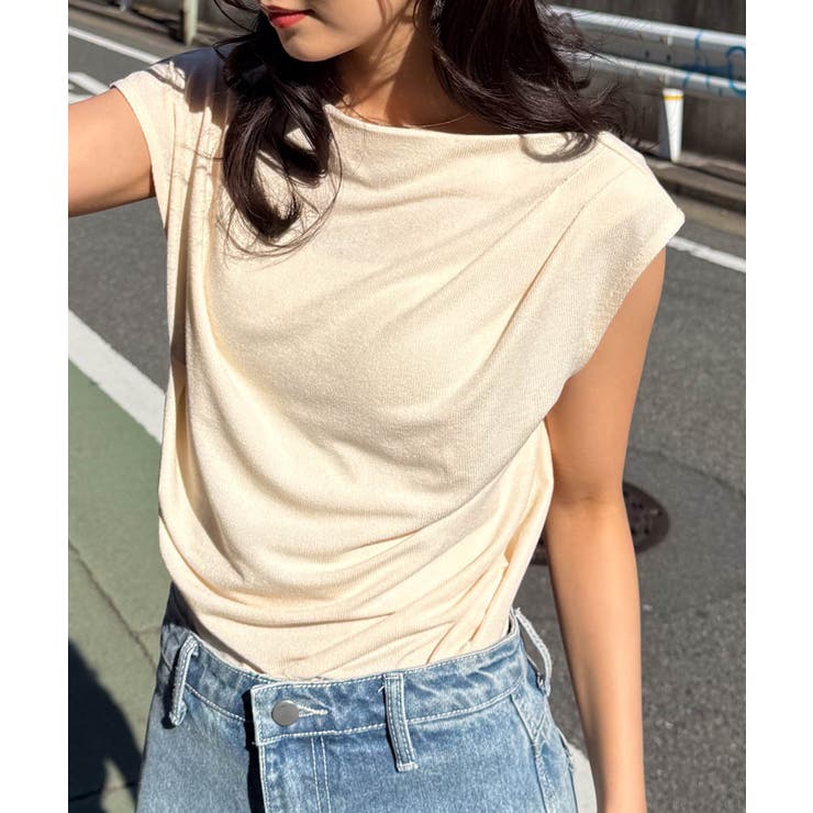 タックドレープフレンチスリーブTシャツ | RANAN | 詳細画像6 