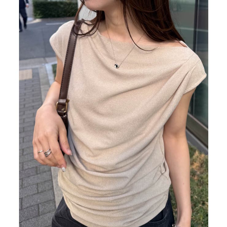 タックドレープフレンチスリーブTシャツ | RANAN | 詳細画像9 