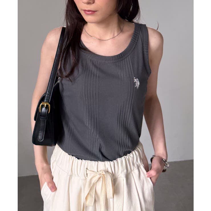 ＜U.S.POLO ASSN.＞カップ付きリブタンクトップ | RANAN | 詳細画像11 