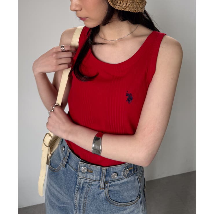 ＜U.S.POLO ASSN.＞カップ付きリブタンクトップ | RANAN | 詳細画像16 