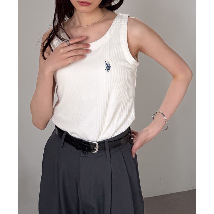 ＜U.S.POLO ASSN.＞カップ付きリブタンクトップ | RANAN | 詳細画像20 