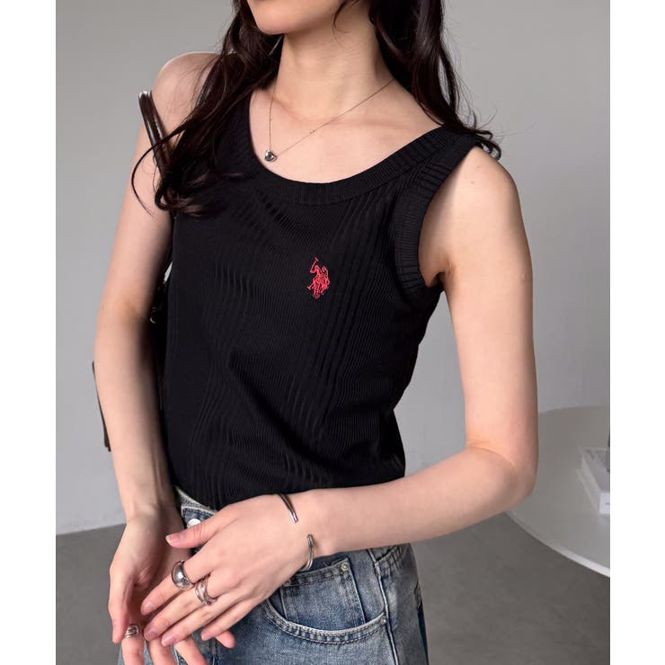 ＜U.S.POLO ASSN.＞カップ付きリブタンクトップ | RANAN | 詳細画像4 