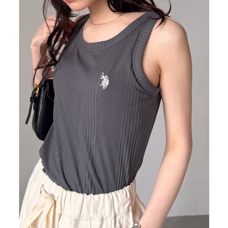 ＜U.S.POLO ASSN.＞カップ付きリブタンクトップ | RANAN | 詳細画像9 