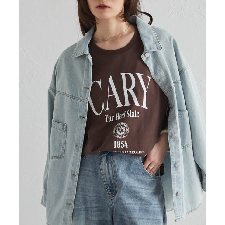 汗シミ防止 カレッジロゴプリントTシャツ | RANAN | 詳細画像11 