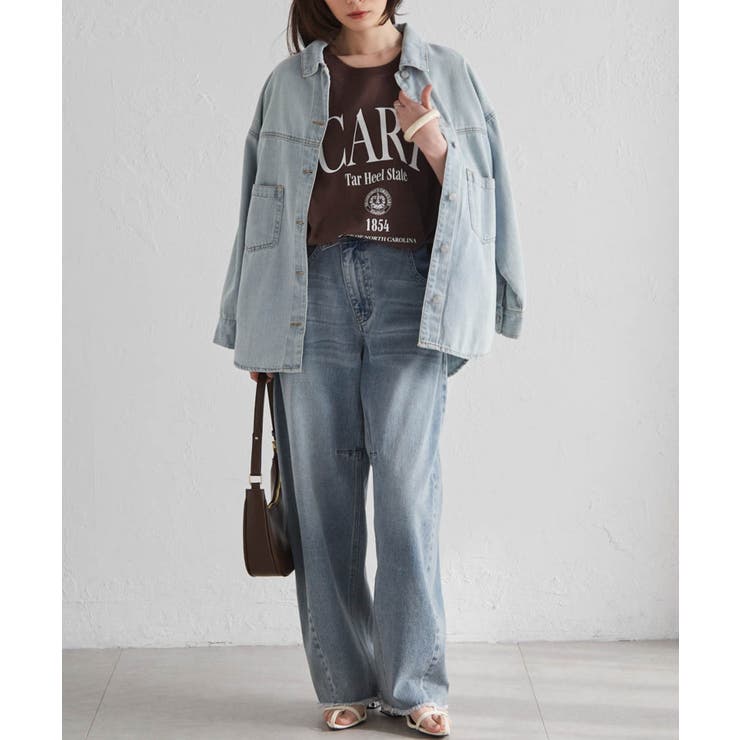 汗シミ防止 カレッジロゴプリントTシャツ | RANAN | 詳細画像15 