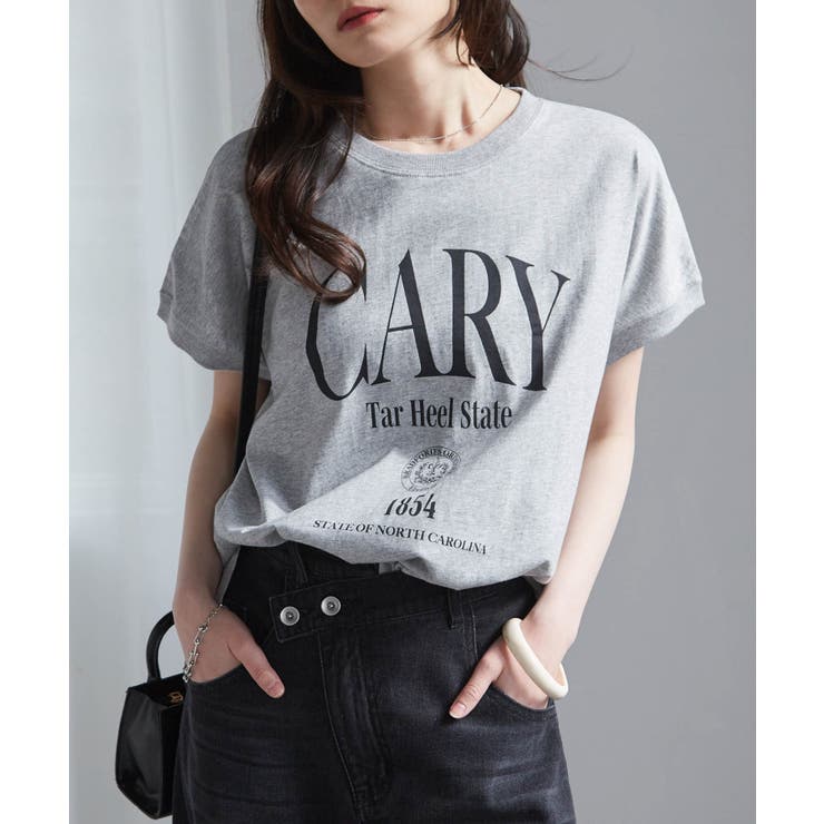 汗シミ防止 カレッジロゴプリントTシャツ | RANAN | 詳細画像18 