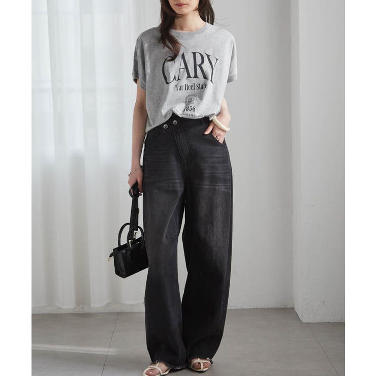 汗シミ防止 カレッジロゴプリントTシャツ | RANAN | 詳細画像20 