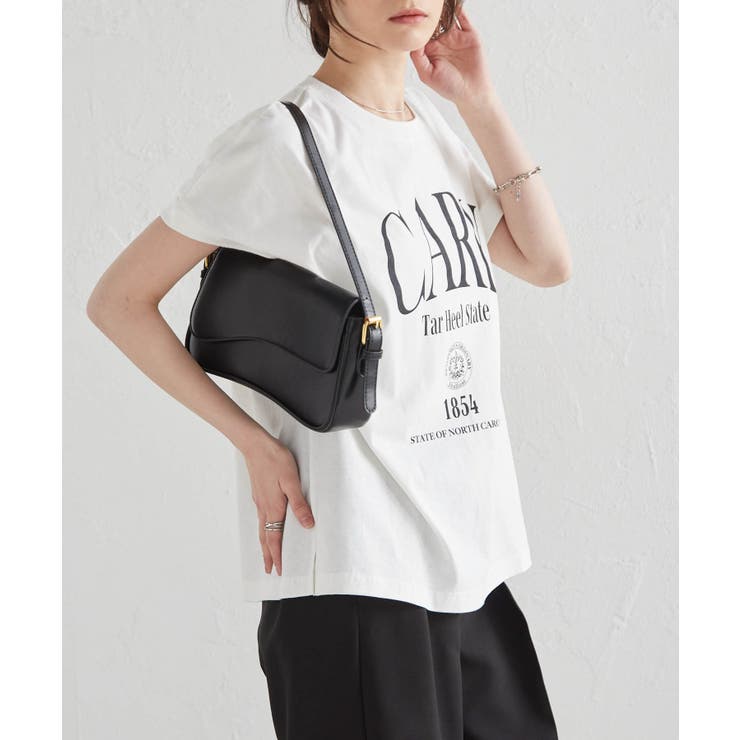 汗シミ防止 カレッジロゴプリントTシャツ | RANAN | 詳細画像24 