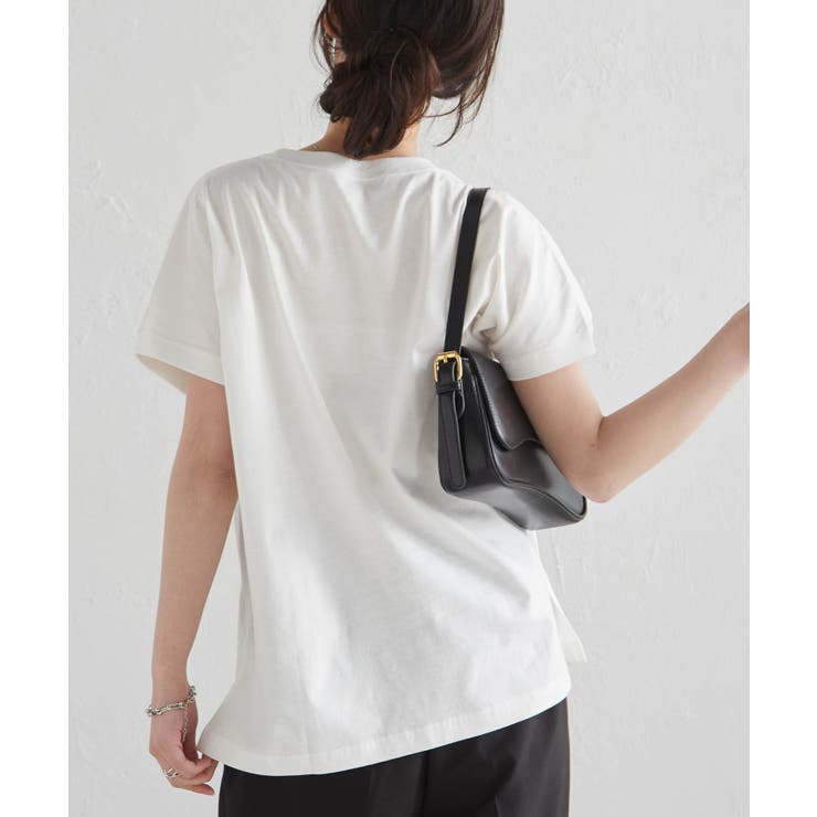 汗シミ防止 カレッジロゴプリントTシャツ | RANAN | 詳細画像25 