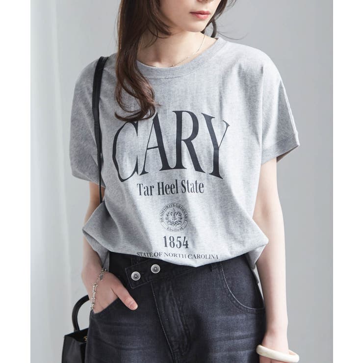 汗シミ防止 カレッジロゴプリントTシャツ | RANAN | 詳細画像28 