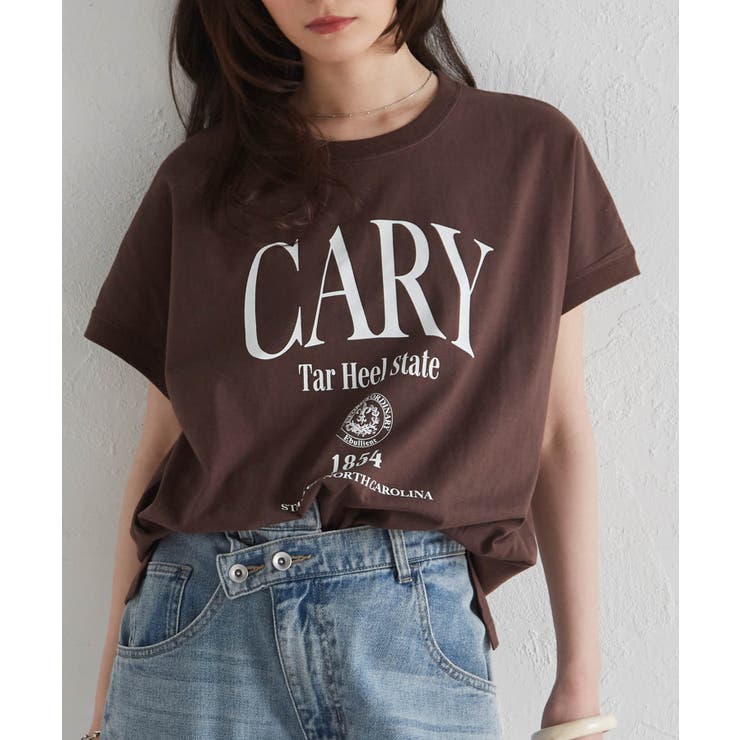 汗シミ防止 カレッジロゴプリントTシャツ | RANAN | 詳細画像9 