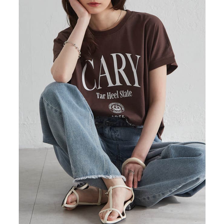 ブラウンケイ | 汗シミ防止 カレッジロゴプリントTシャツ | RANAN