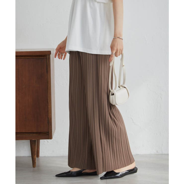 セミワイドプリーツイージーパンツ | RANAN | 詳細画像10 