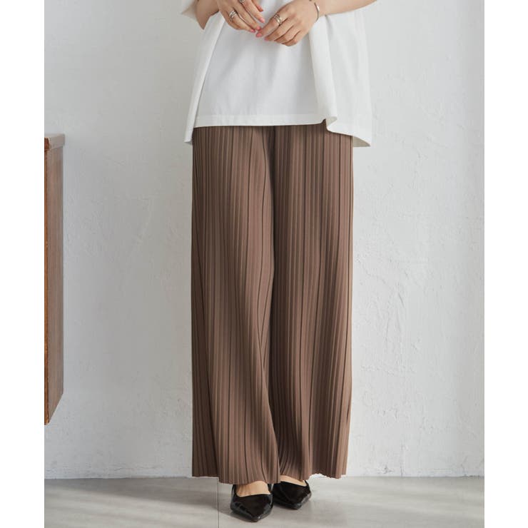 セミワイドプリーツイージーパンツ | RANAN | 詳細画像12 