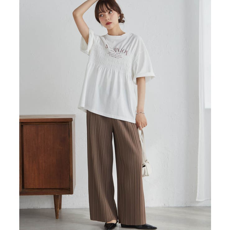 セミワイドプリーツイージーパンツ | RANAN | 詳細画像13 