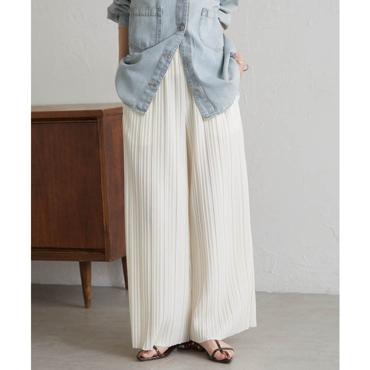 セミワイドプリーツイージーパンツ | RANAN | 詳細画像2 