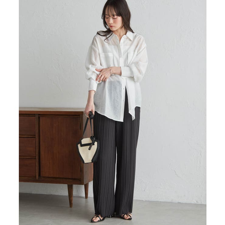 セミワイドプリーツイージーパンツ | RANAN | 詳細画像40 