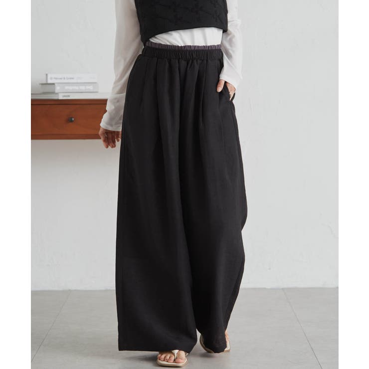 ダブルウエストシアーイージーパンツ | RANAN | 詳細画像13 