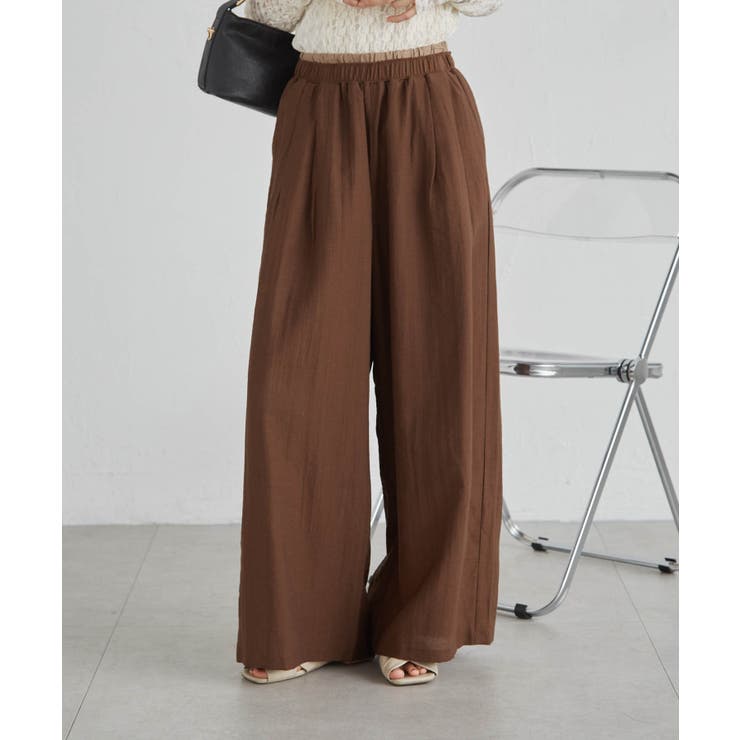 ダブルウエストシアーイージーパンツ | RANAN | 詳細画像18 