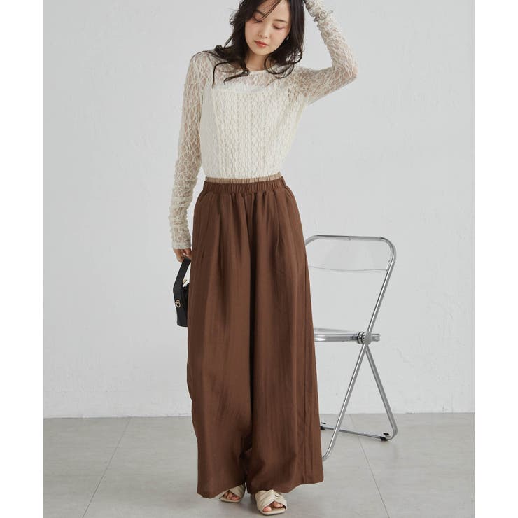 ダブルウエストシアーイージーパンツ | RANAN | 詳細画像22 