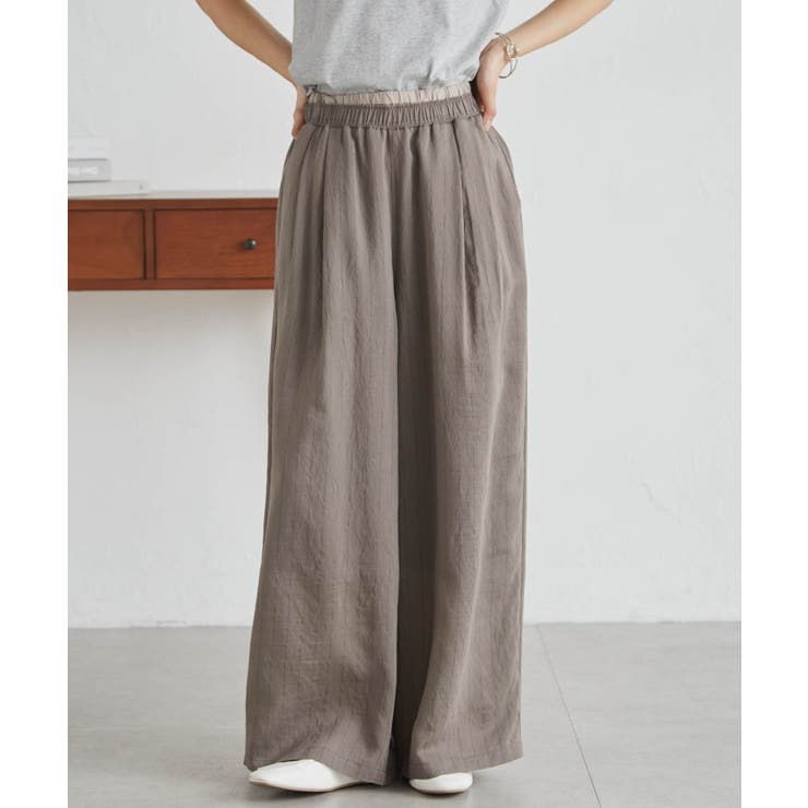 ダブルウエストシアーイージーパンツ | RANAN | 詳細画像26 