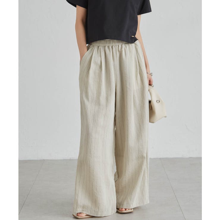 ダブルウエストシアーイージーパンツ | RANAN | 詳細画像3 