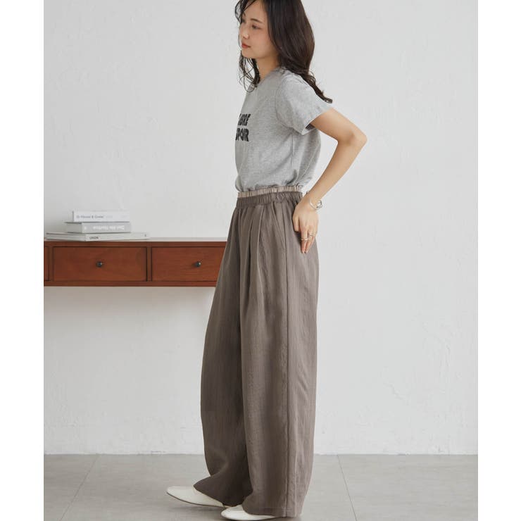 ダブルウエストシアーイージーパンツ | RANAN | 詳細画像31 