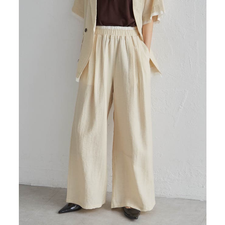 ダブルウエストシアーイージーパンツ | RANAN | 詳細画像35 