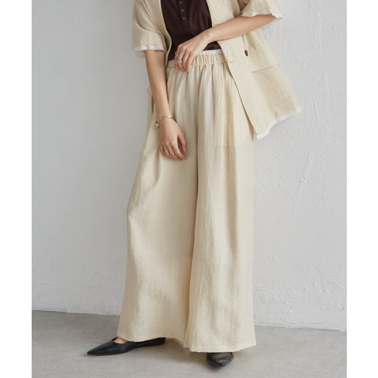 ダブルウエストシアーイージーパンツ | RANAN | 詳細画像36 