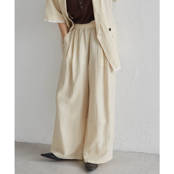 ダブルウエストシアーイージーパンツ | RANAN | 詳細画像37 