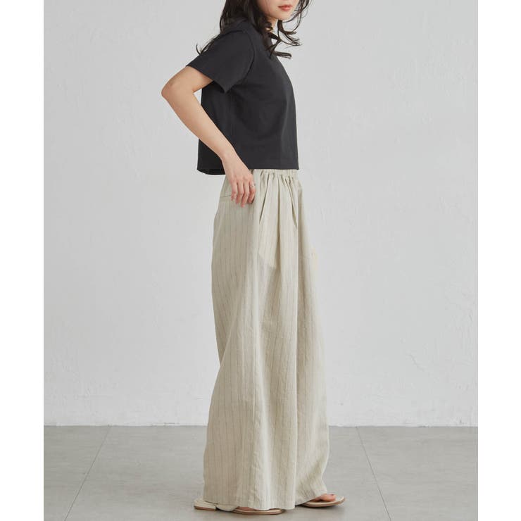 ダブルウエストシアーイージーパンツ | RANAN | 詳細画像9 