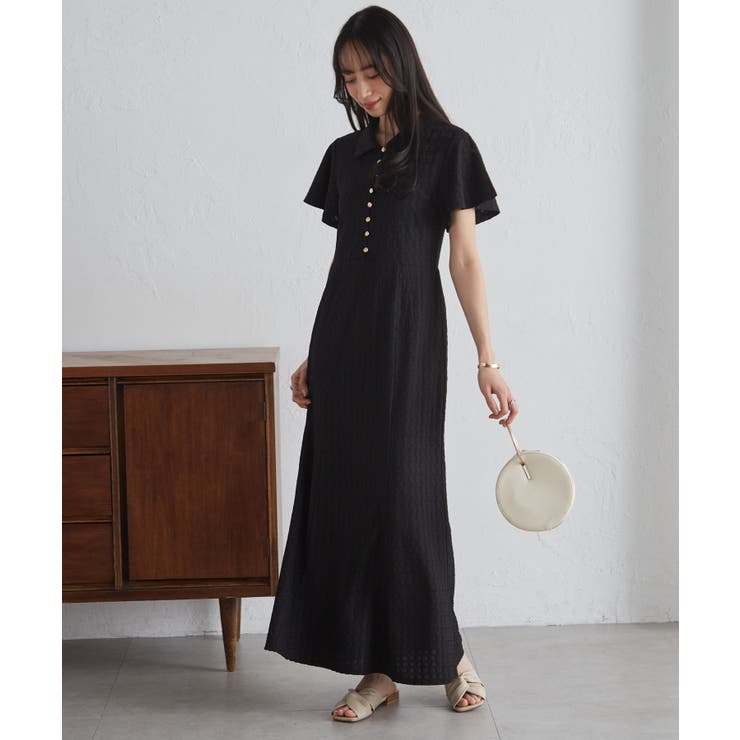 フレアスリーブマーメードポロワンピース | RANAN | 詳細画像12 