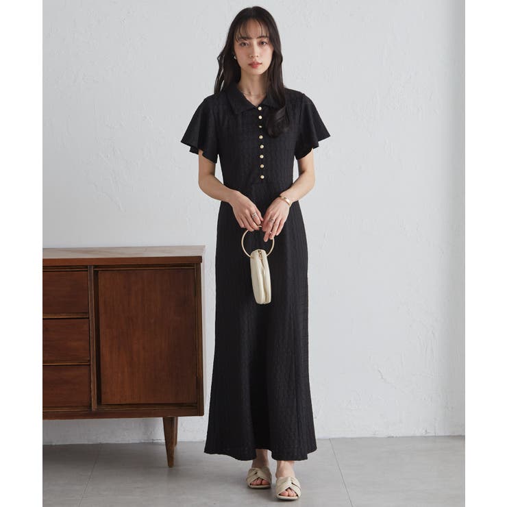 フレアスリーブマーメードポロワンピース | RANAN | 詳細画像13 