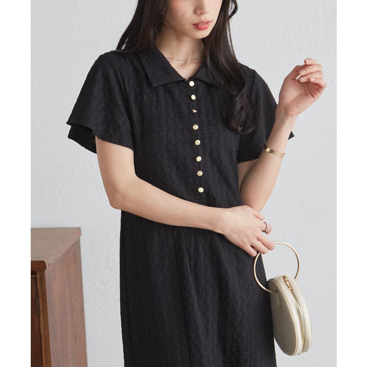 フレアスリーブマーメードポロワンピース | RANAN | 詳細画像16 