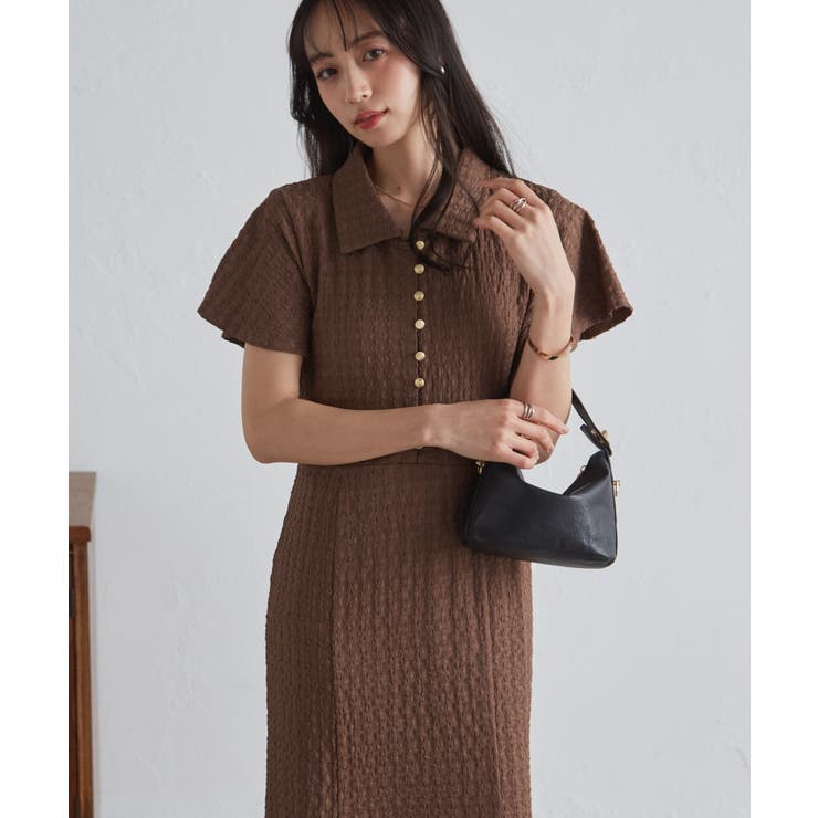 フレアスリーブマーメードポロワンピース | RANAN | 詳細画像24 