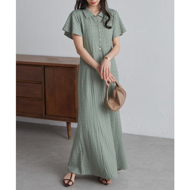 フレアスリーブマーメードポロワンピース | RANAN | 詳細画像27 