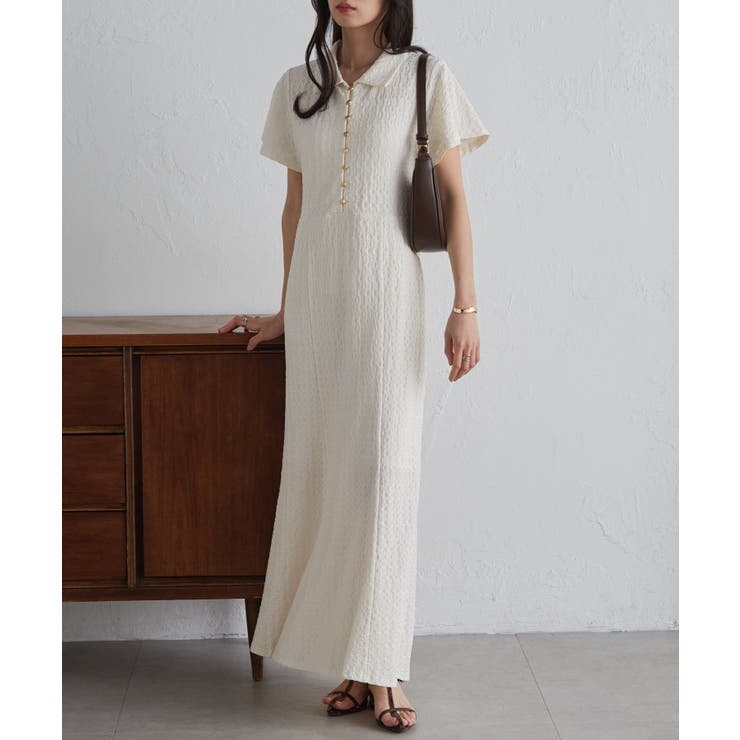 フレアスリーブマーメードポロワンピース | RANAN | 詳細画像4 